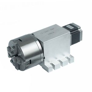 Harmonic Drive Reducer 3 4 Jaw 80mm 100mm Chuck CNC 4th Axis Rotary Axis Speed Reducing Ratio 100 for Milling Machine