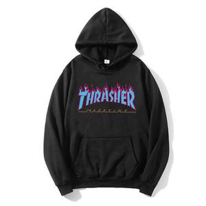 Thrasher Hoodie Man Man Hoodie Casual Designer Sweathirt Man Женская капюшка