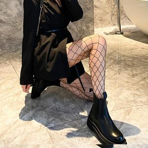 Women Socks 296 Svart naken Summer Thin Transparent Night Club Collant Femme Rhinestone Medias Mujer Strumpor Fishnet Tights Sexiga strumpbyxor