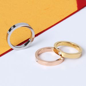 Love Screw Ring Förlovningsringar för män och kvinnor Klassiska lyxiga designersmycken