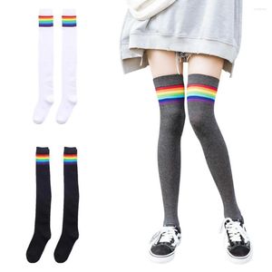 Sports Socks Cotton Thigh High Stockings Womens Over-knee Extra Long Soild Color Yoga Medium Thick Soft