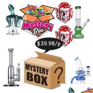 Tubos de fumantes prontos para enviar Supering Gift Blind Box Presentes Misterios Suprise Hookah Bongs Acess￳rios de ￡gua Dab Slata