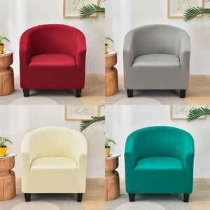 Chair Covers Elastic Solid Color Club Bath Tub Armchairs Relax Single Seat Couch For Living Room Furniture Protector