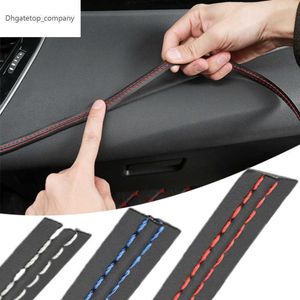Car Mouldings Trim Pu Leather Braid Style Decorative Line Strip Car Interior DIY Strips for Universal Door Dashboard Sticker