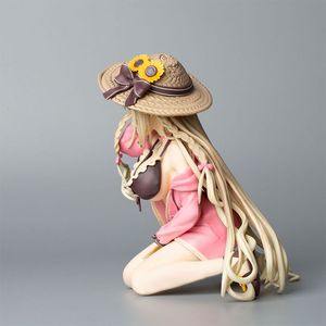Miniatures Toys Native Beautiful Girl Series Shiori Maeda Swimsuit Kneeling 1/7 PVC 18CM Figure Anime Collection Model Doll Toy Desk Ornamen