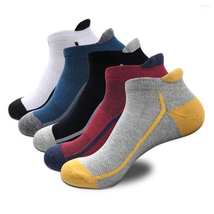 Men's Socks Quality Stretchy Shaping Short Durable Non-slip Male Suit For All Season Sport EU 39-44 Meias