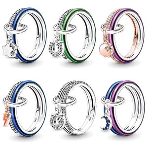 Nuovi popolari anelli in argento sterling 925 Collezione di ciondoli con ciondolo piccolo Adatto per braccialetti Pandora primitivi Accessori moda per gioielli da donna