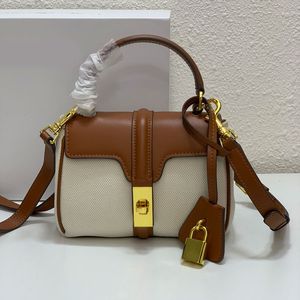 One Shoulder Handbag Desinger Shoulder Bag Fashion Letter Crossbody Purse Cowhide Genuine Leather Gold Lock Pendant Removable Long Strap Women Bags Clutch