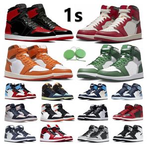 Модная классическая спортивная обувь для мужчин и женщин, однотонная повседневная мужская баскетбольная обувь 1 High OG 1s Jumpman 02