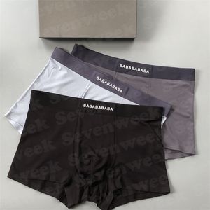 Underbyxor herrboxare designer underkläder bokstav tryck bomull andas underpant man boxer shorts högkvalitet män underkläder gåvor