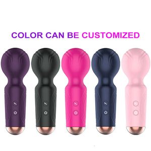 Brinquedo sexual massageador feminino mini AV stick masturbador ponto G vibrador de silicone à prova d'água adulto