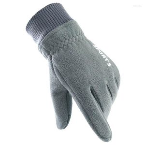 Yoga Outfit Winter Gloves For Riding Driving Outdoor Sports Polar Fleece Warm Waterproof Men Women Non-slip Touch Screen