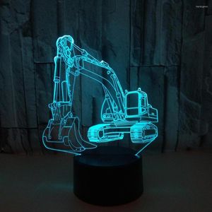 Night Lights Acrylic 3D Illusion Lamp Sleep LED Light Small Table Desk For Kids Birthday Gift Bedside Christmas Office Decor