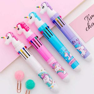 1pc Lovely Unicorn Power 10 Cores Pen Chunky Ballpo