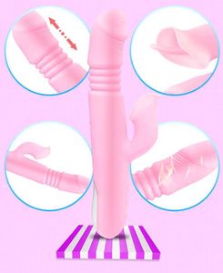 Sex Toy Massager uppvärmning AV Stick Silikon vibrerande ägg Skippande kvinnlig onani vuxna produkter rolig imitation sant och falsk penis