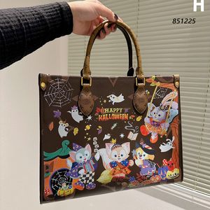 HH Дизайнерская сумка Женская сумка с рисунком кролика Сумки Totes Сумки Monograms ONTHEGO GM MM Сумка из натуральной кожи Кошелек Большая сумка через плечо Женский рюкзак