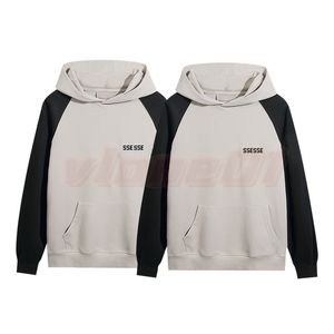 Lyx män kvinnor designer hoodies färg matchande huva tröja mode par hip hop streetwear tröja studenter jackor asiatisk storlek s-xl