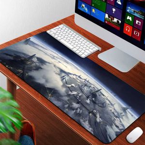 800x300x3mm Vacker landskap Mouse Pad Art Large Overlock Edge Mat Rubber Speed ​​PC Computer Gaming Mousepad Desk Tangentboard