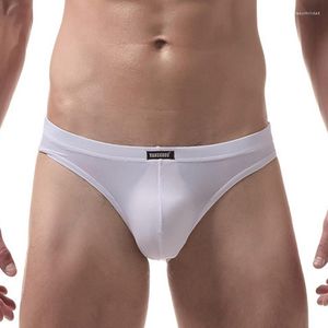 Majaki mężczyzn krótki bieliznę Męskie majtki seksowne cienkie półprzezroczyste lodowe jedwabiu u wypukły man jockstrap ropa wnętrza hombre