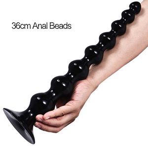 Beauty Items Long Big Anal Beads Balls Butt Plug With Suction Cup Anus Dilator Prostate Massager Erotic Adult sexy Toys For Women Gay Men BDSM