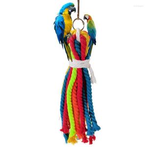 Other Bird Supplies Bite Resistant Chewing Toy Cotton Rope Parrot Hanging Parakeet Molar Accessories Pet Training