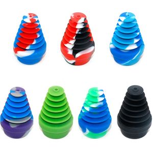 Fumo colorato Silicone Portatile Più dimensioni Multifunzione Cartuccia universale Adattatore Herb Tobacco Oil Rigs Waterpipe Filter Dabber Caps Bong Narghilè Holder DHL