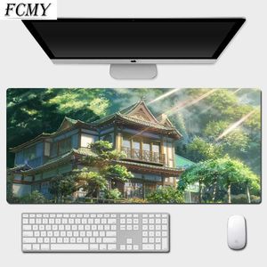 XXL 800x300x3 Beautiful Scenery Mouse Pad Art Large Overlock Edge Mat Rubber Speed PC Computer Gaming Mousepad Desk Keyboard