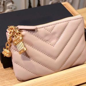 Luxury Brand Designer Wallet Card Bag Top 5A New Men's and Women's Universal Fashion Texture Pures Multifunctional dragkedja Purse Present Box Packaging Factory Sale