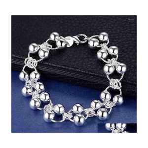 Chain Link Bracelets Round Ball Grapes For Women On Hand Luxury Quality Trendy Jewelry 2022 Selling Products 925 Stamp Sier Color Dr Dhmej
