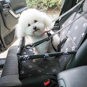 犬のカーシートカバーペットキャリアバッグ防水バスケットの安全性旅行メッシュハンギングバッグ犬