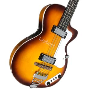 Lvybest Classic Electric Guitar Violinスタイル4弦ベースギターソリッドウッドで作られた快適に感じ、美しい音色を持っています