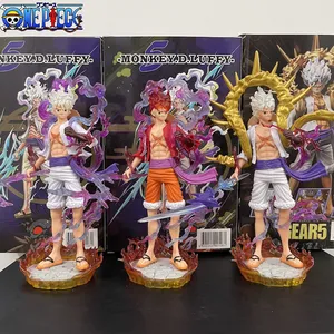 Novità Giochi 20cm Anime One Piece Action Figure Rufy Gear 5 Sun God Rufy Nika Gk Statua in PVC Modello da collezione Giocattoli per bambole Figurine regalo