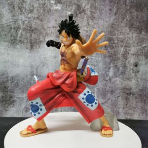 Novelty Games One Piece Manga 22cm Monkey D Luffy Anime Figur Wanokuni Version PVC Action Figur Model Toys for Children Gift