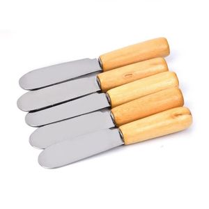Strumenti di formaggio in acciaio inossidabile posate di posate spatola manico in legno manico in legno dessert inceppamento