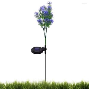 Garden Solar Lights Stake Flower Christmas Ornament Decoration For Yard Patio