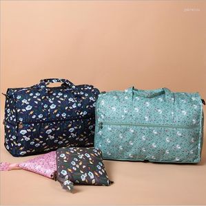 Duffel Torbalar Tramvay Seyahat Çantası Katlanabilir Su Geçirmez Naylon Unisex Bagaj Duffle Büyük Kapasiteli Kadınlar Katlanır Çantalar