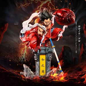 Новинка игры 30 см аниме одноразовая статуэтка Wano Country GK Четвертая передача Luffy Zoro Ace Super Light Action Figure State