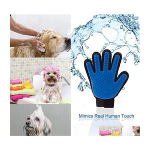 Dog Grooming Hand Hair Removal Brush Gloves Cats Dogs Cleansing Mas Sile Bathing Pet Left Right Dh0271 Drop Delivery Home Garden Supp Dhkm5