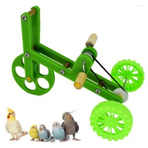 Andra f￥gelf￶rs￶rjningar rolig papegoja cykel leksak f￥glar tr￤nar lekar interaktiva rekvisita f￶r parakit cockatiel conure k￤rlek