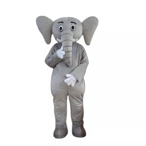 Elephant Mascot Costume Fancy Sukienka Kreskówka Wild Animals Ubranie Halloween Xmas Parade Suits Outdoor Scossubit konfigurowany