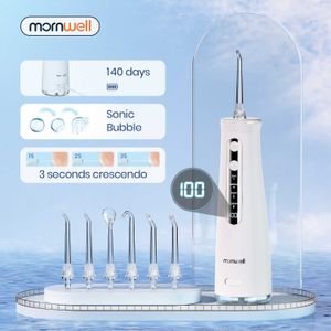 Irrigatori orali Altro Igiene Mornwell 5032 Irrigatore Dentale Sbiancamento dei denti Elettrodomestico Sonic Water Flosser 270ML Tank Cleaner Jet 221215