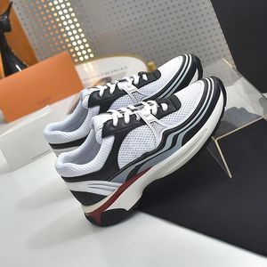 7A Designer-Freizeitschuhe aus Kalbsleder, Sneakers, Vintage-Mesh-Stoff, Leder-Turnschuhe, Mode-Stylisten-Schuhe, Patchwork-Freizeitschuh, Plateau-Sneaker mit Schnürung und Print