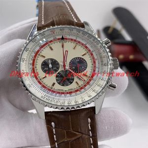 Montre de Luxe 1884 Navitimer Watches Quartz Movement Fastion Stock Stains Stail Strap Luxusuhr Mens Wristwatches199t