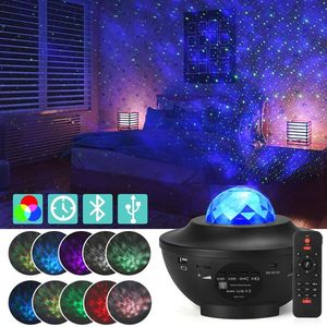 LED Gadget Colorful Projector Starry Sky Light Galaxy Bluetooth USB Voice Control Music Player Night Romantic Projection Lamp239D