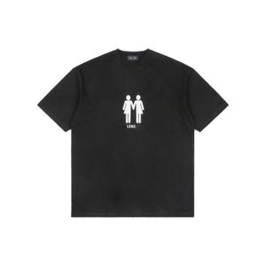 DUYOU Pride 22 T-Shirt, Oversize-T-Shirt mit Vintage-Jersey-Waschungsbuchstaben, 100 % Baumwolle, T-Shirt für Herren, lässig, Basic-T-Shirts, Damen, hochwertige klassische Tops DY8768
