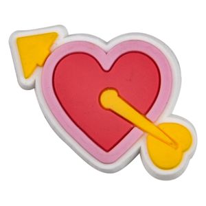 Shoe Parts Accessories 2023 Red Heart Grandma Grandpa Aunt Mom Dad Valentine's Day Bad Bunny Pvc Croc Decoration Charms lovely