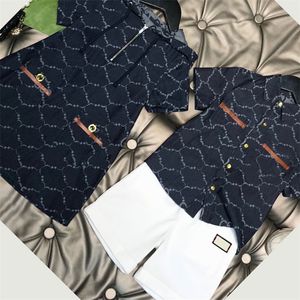 Abiti per bambini per bambini Designer Set di camicie a quadri per ragazzi Abiti per ragazze con cappuccio a quadri Abiti di moda Abiti estivi a maniche corte per bambini