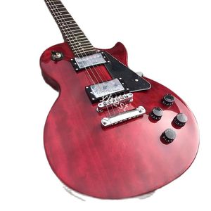 Lvybest Classic Electric Guitar, сделанная из изысканного внешнего вида красного дерева и изысканной бесплатной доставки в дом