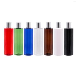 Storage Bottles 250ML X 25 Empty Shampoo Cosmetics With Aluminum Cap Plastic Bottle Container Lotion Cosmetic Packaging