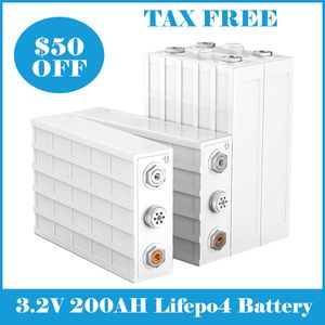 200AH LIFEPO4 Batteri 3.2V Betyg A NY DIY 12V 24V 48V Uppladdningsbart litiumbatteri för båt Golf RV Solar Power Storage